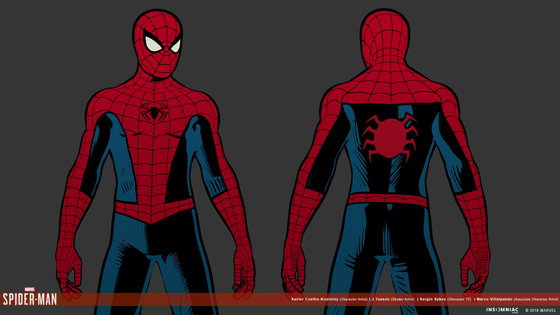 ArtStation - Marvel's Spider-Man: Vintage Comic Suit Shader