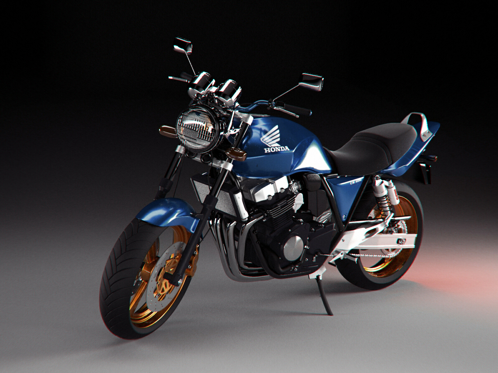 Anton Lyasovich Honda Cb400 Render