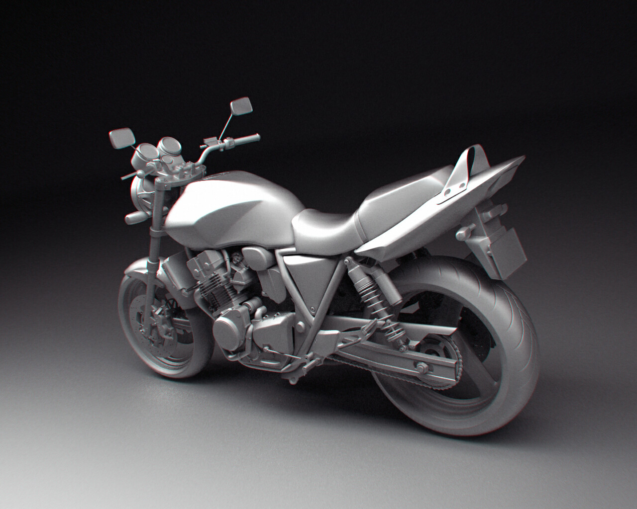 Artstation Honda Cb400 Render Anton Lyasovich