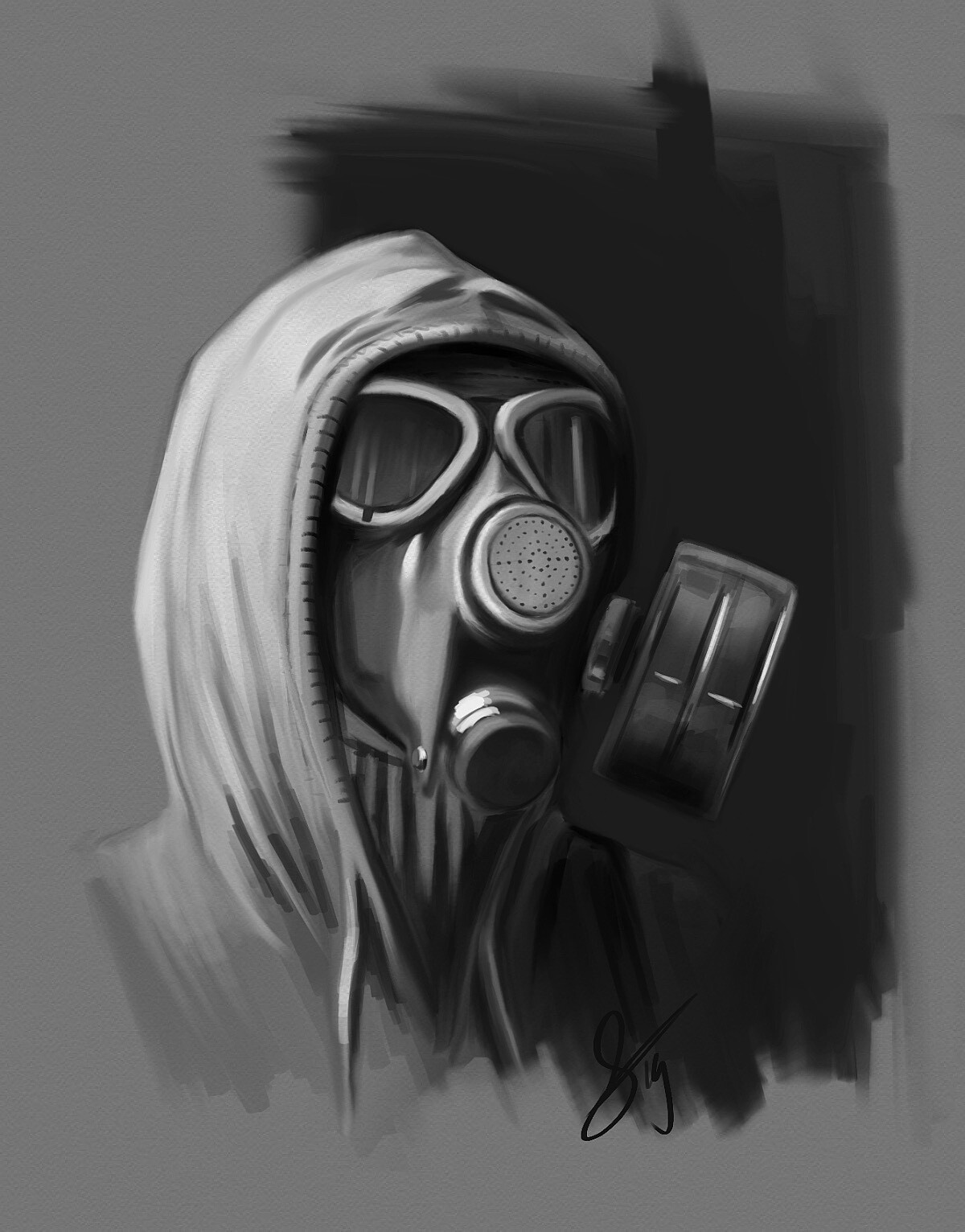 ArtStation  Sketch a Day May 2019  week 1  Gas masks