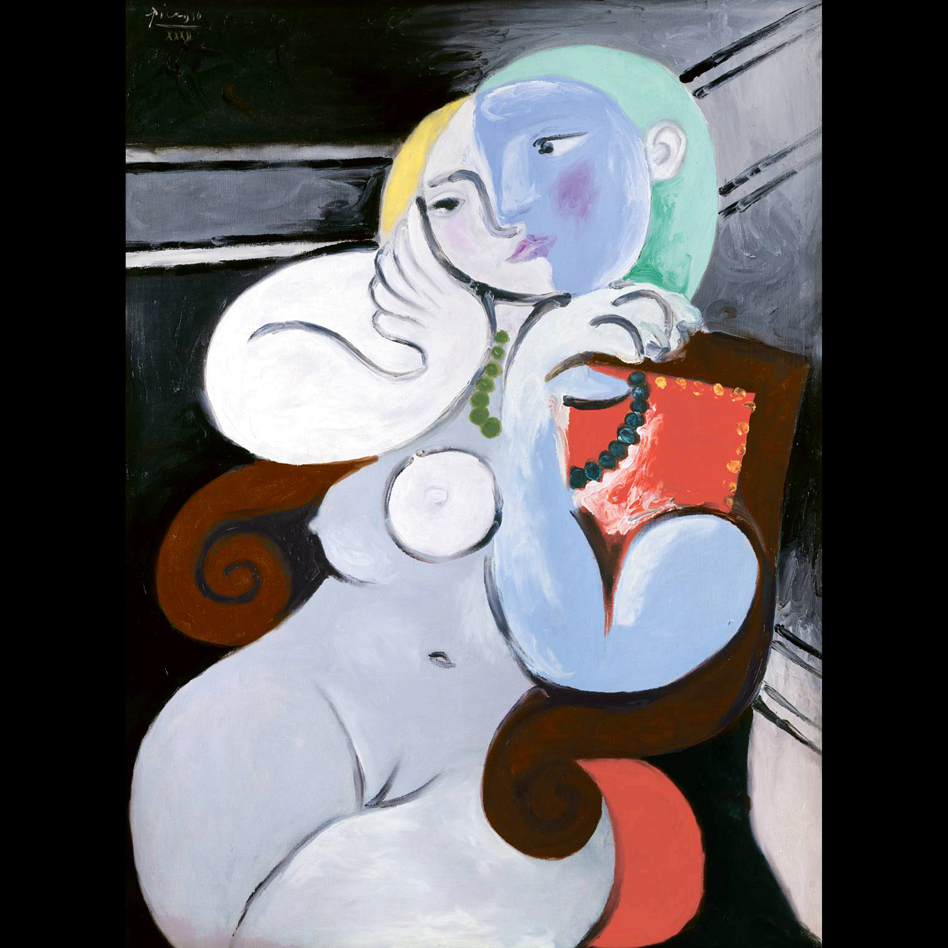 Nude Woman in a Red Armchair (1932) - Pablo Picasso (REF)