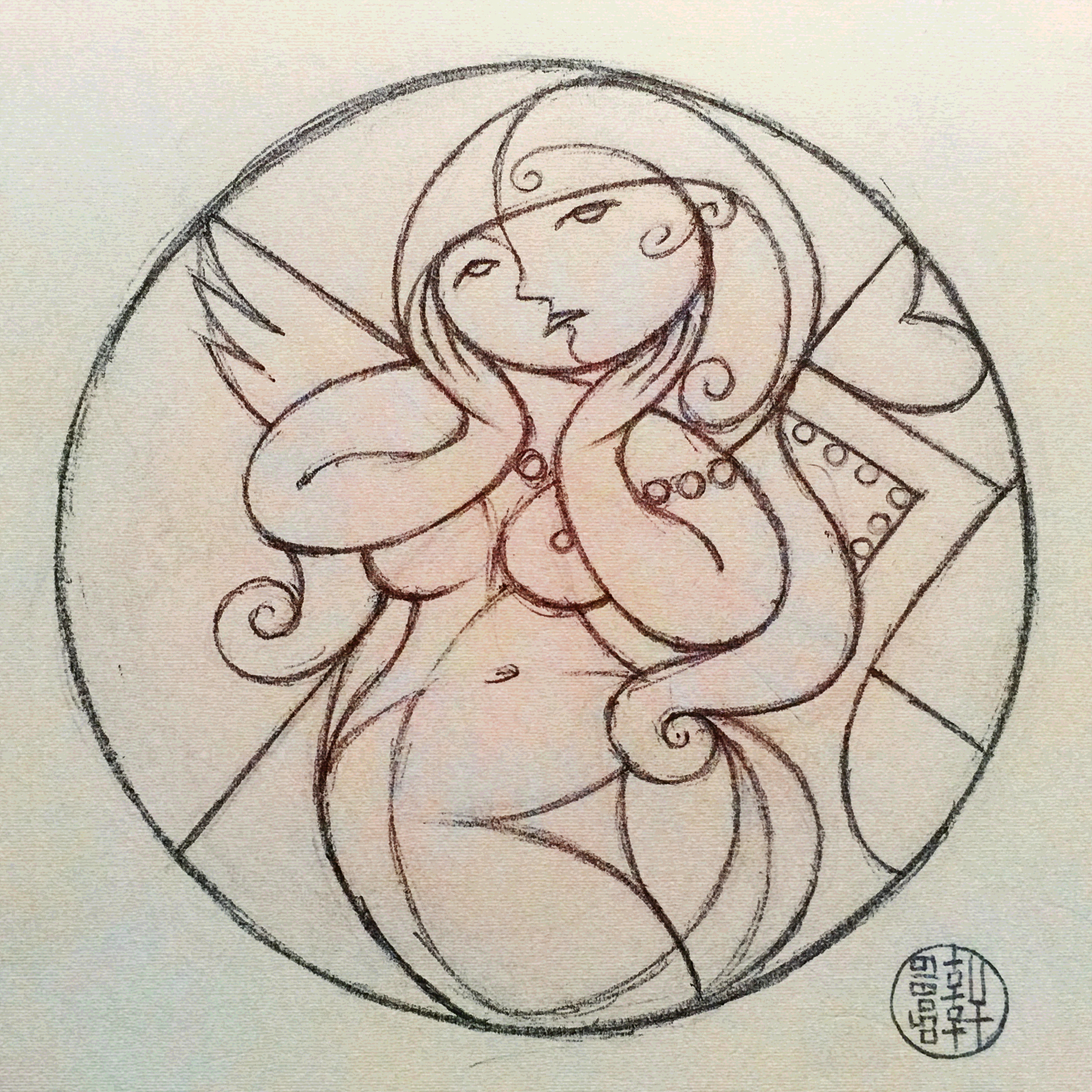 Winged and Loved - Sketch
