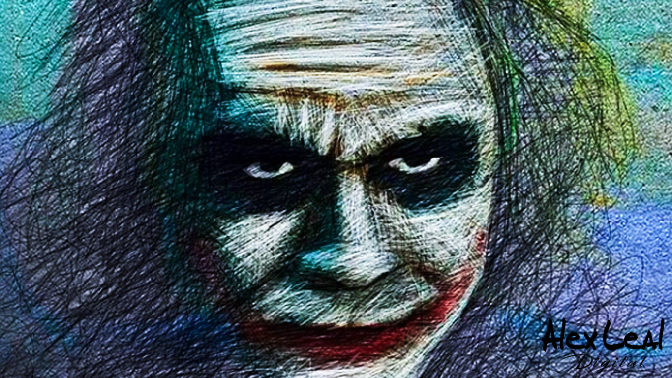 Artstation Joker Color Pencil Alex Leal Digital