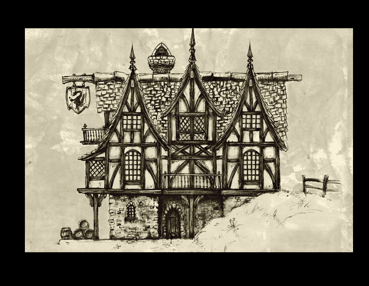 ArtStation Tudor Houses artstation-tudor-houses