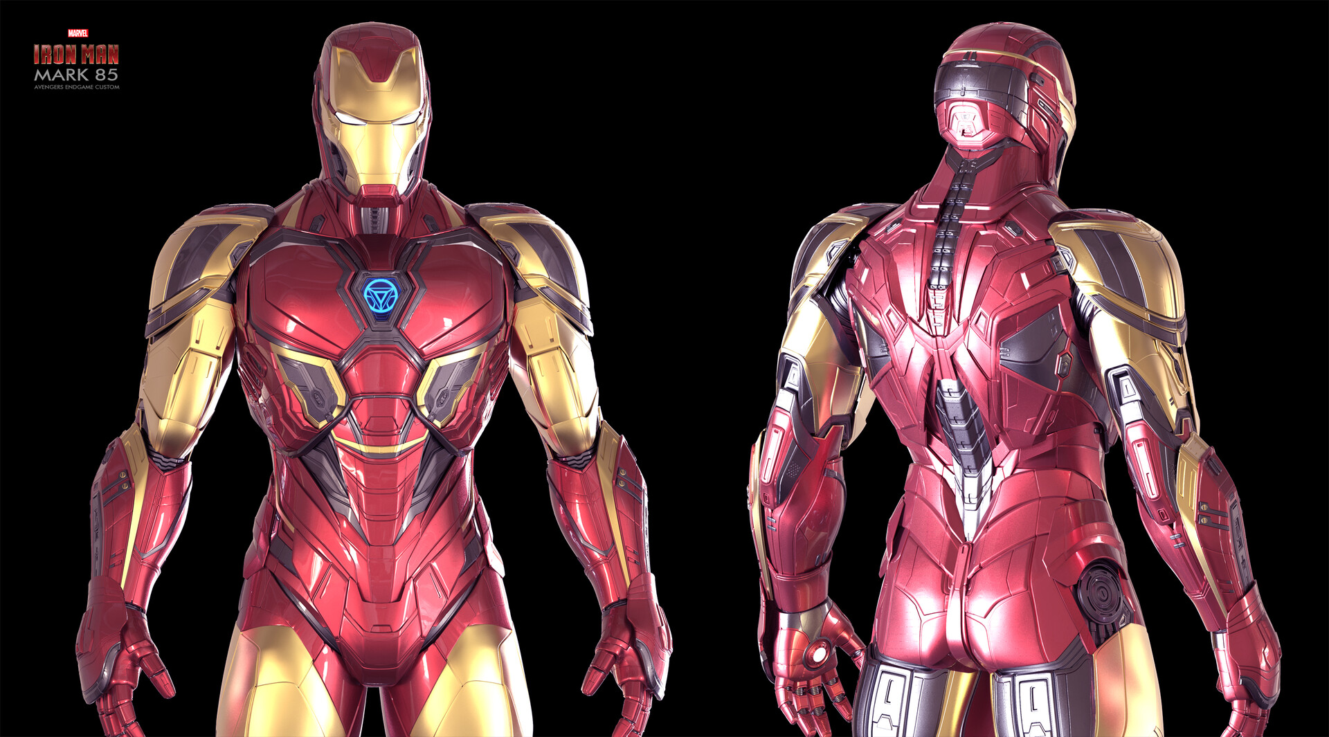 Artstation Iron Man Endgame Custom Mk 85 Christophe Lacaux