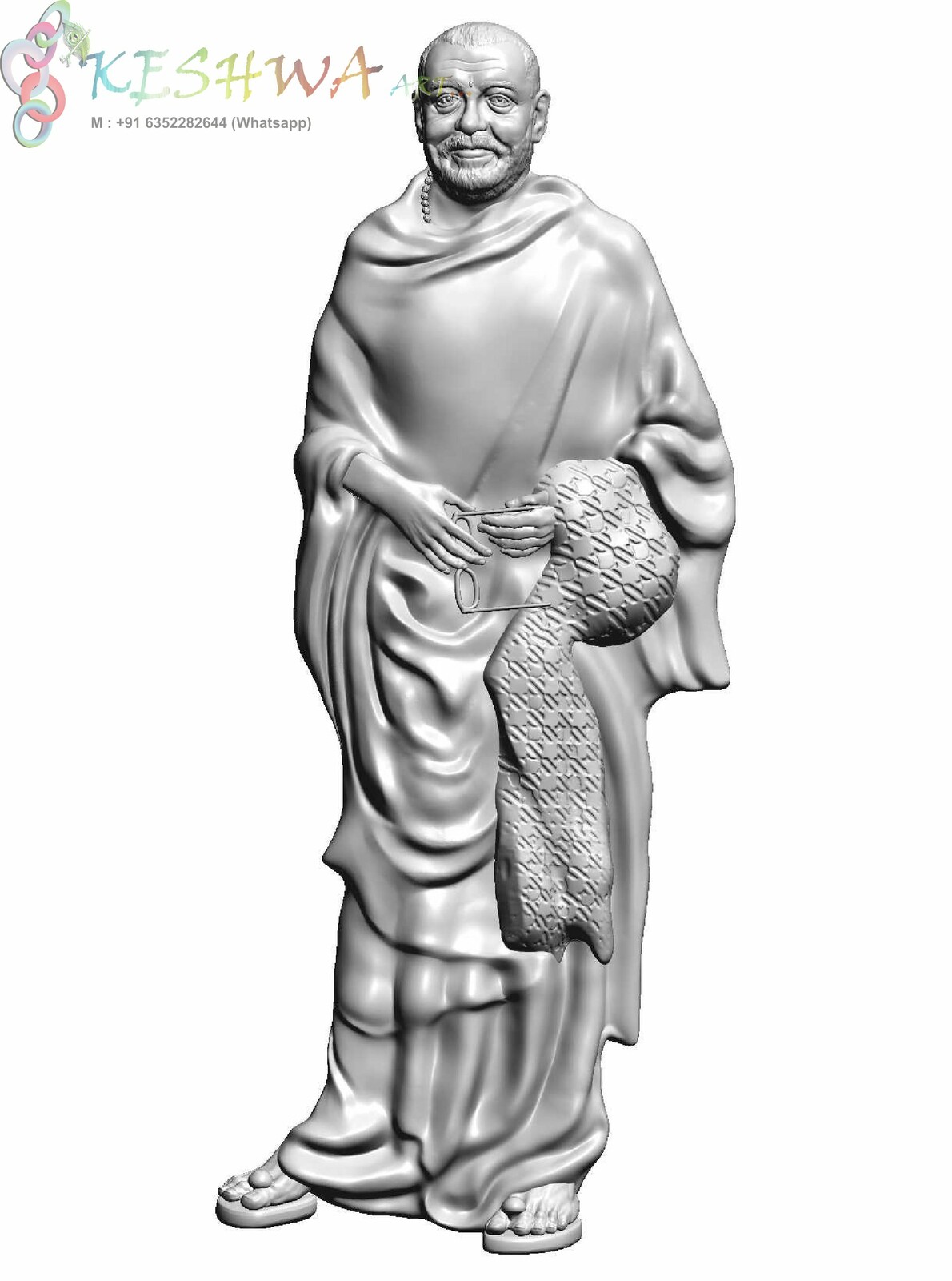 Artstation Morari Bapu In 3d Model Keshwa Art