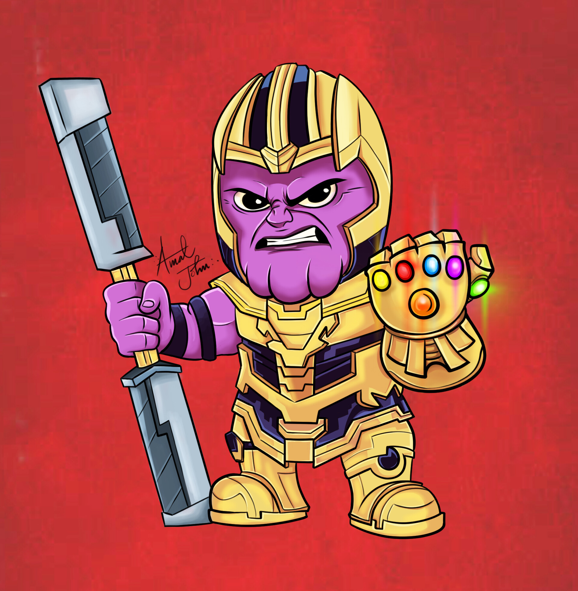 ArtStation - Thanos- The mad Titan