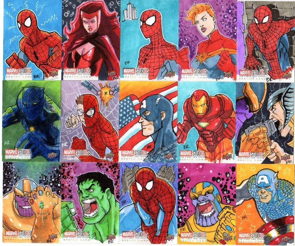 Brian Rogers - Upper Deck MCU 10 Years Sketch Cards