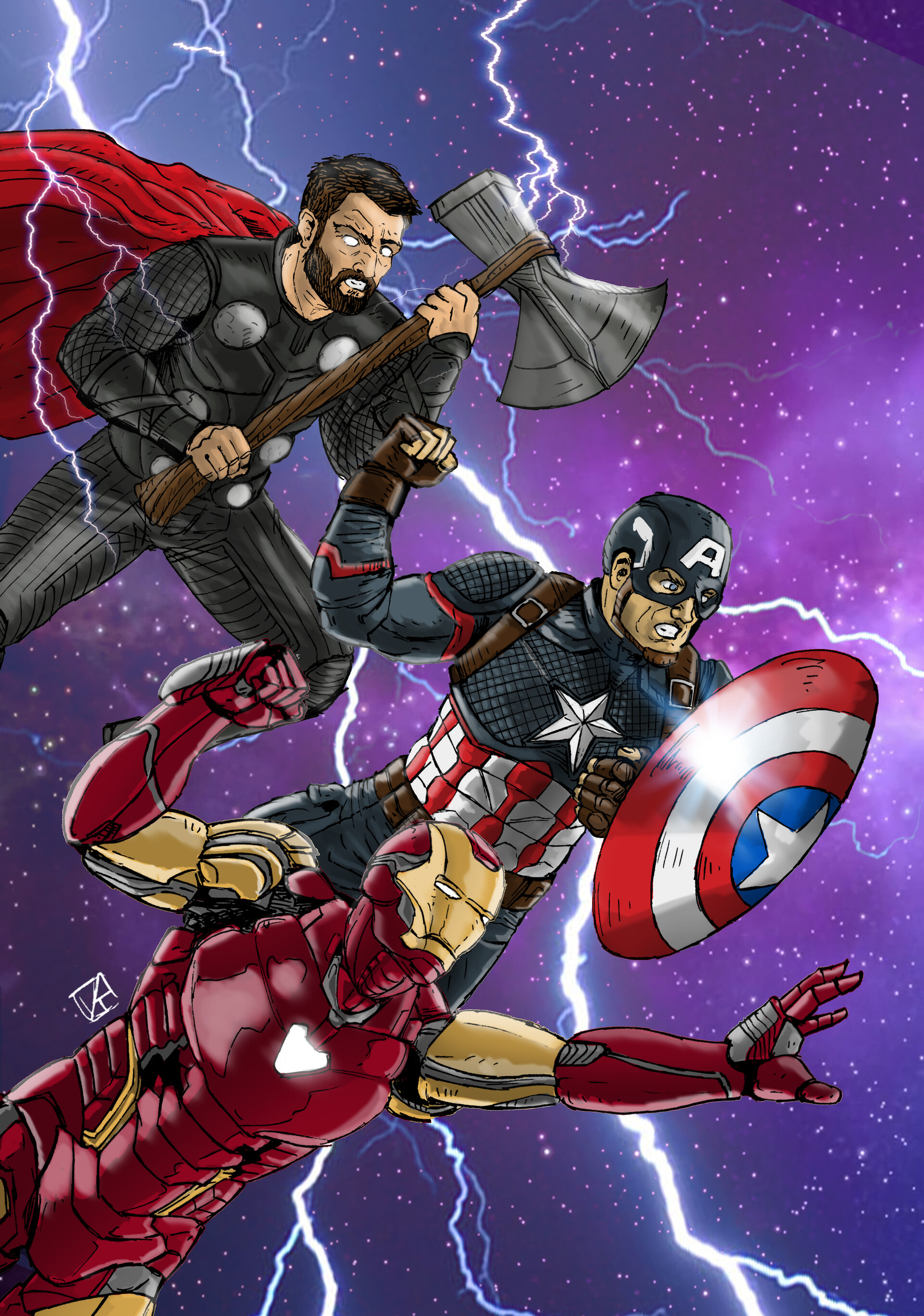 Artstation Avengers Endgame Artwork Rafael Danesin