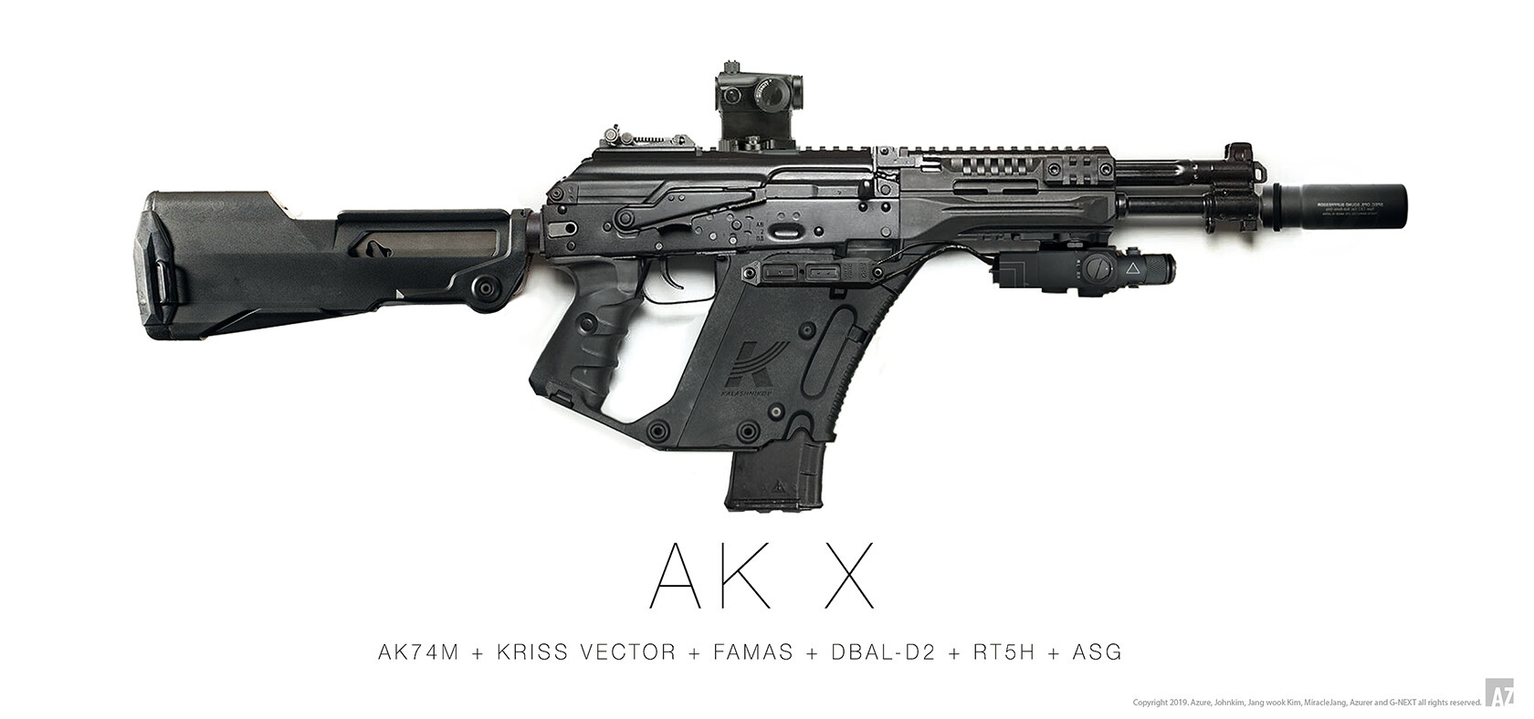 John Azure Kim - AK-X The near-future rifle