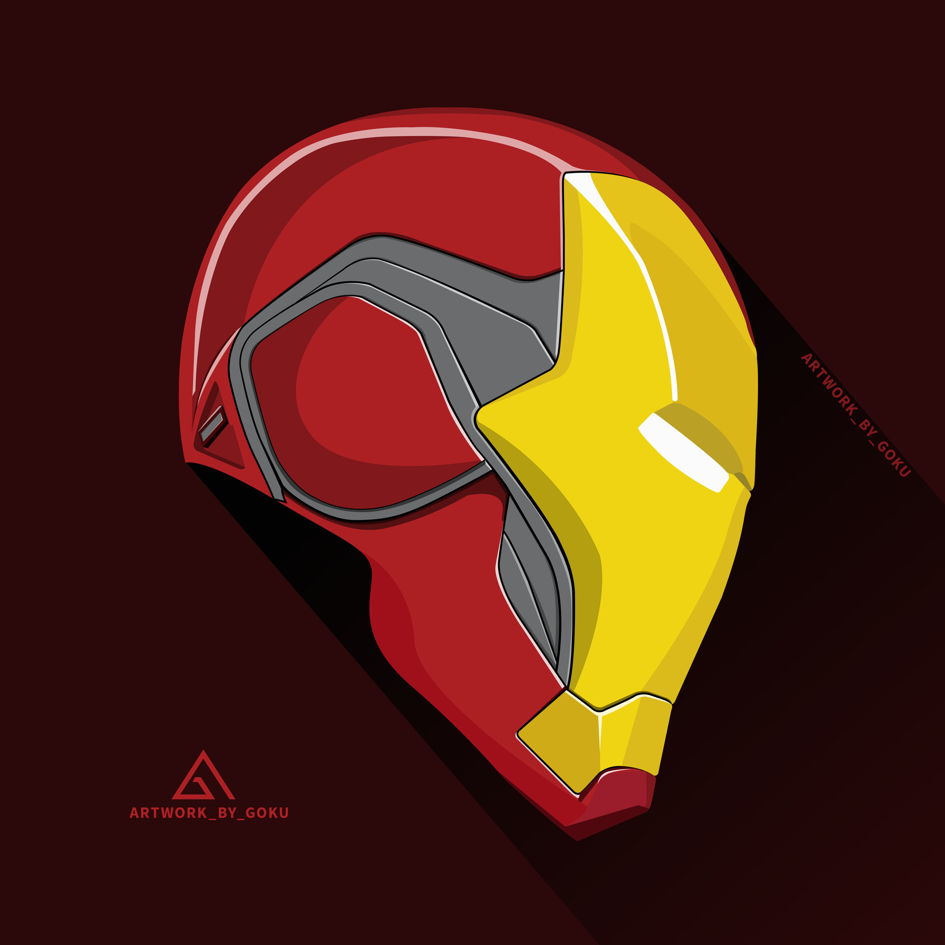Artstation Iron Man Head Artwork Gokul Sharma