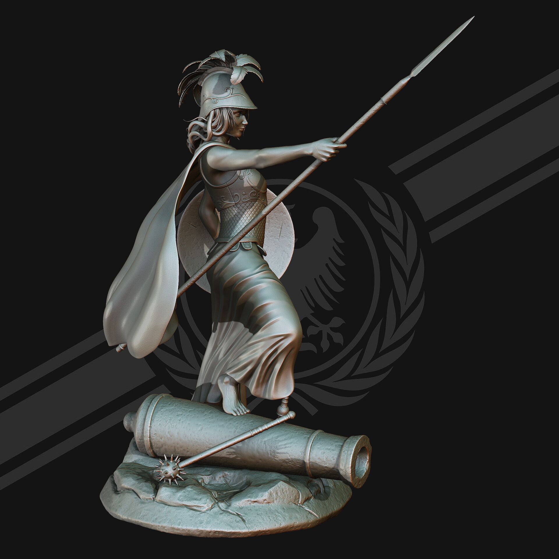 Artstation Bellona Goddess Of War Fabian Meza