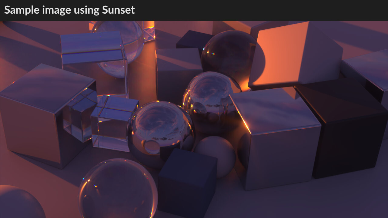 Sample image using Sunset