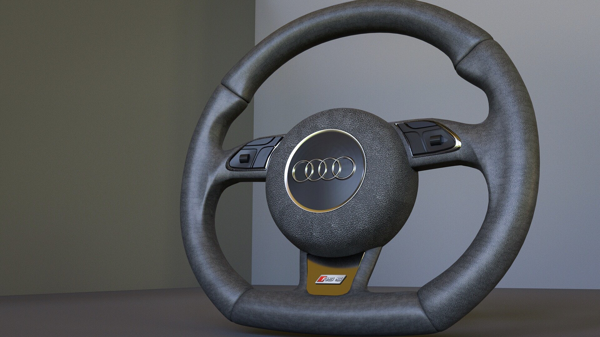 Rayyan Noushad Audi RS5 2013 steering wheel
