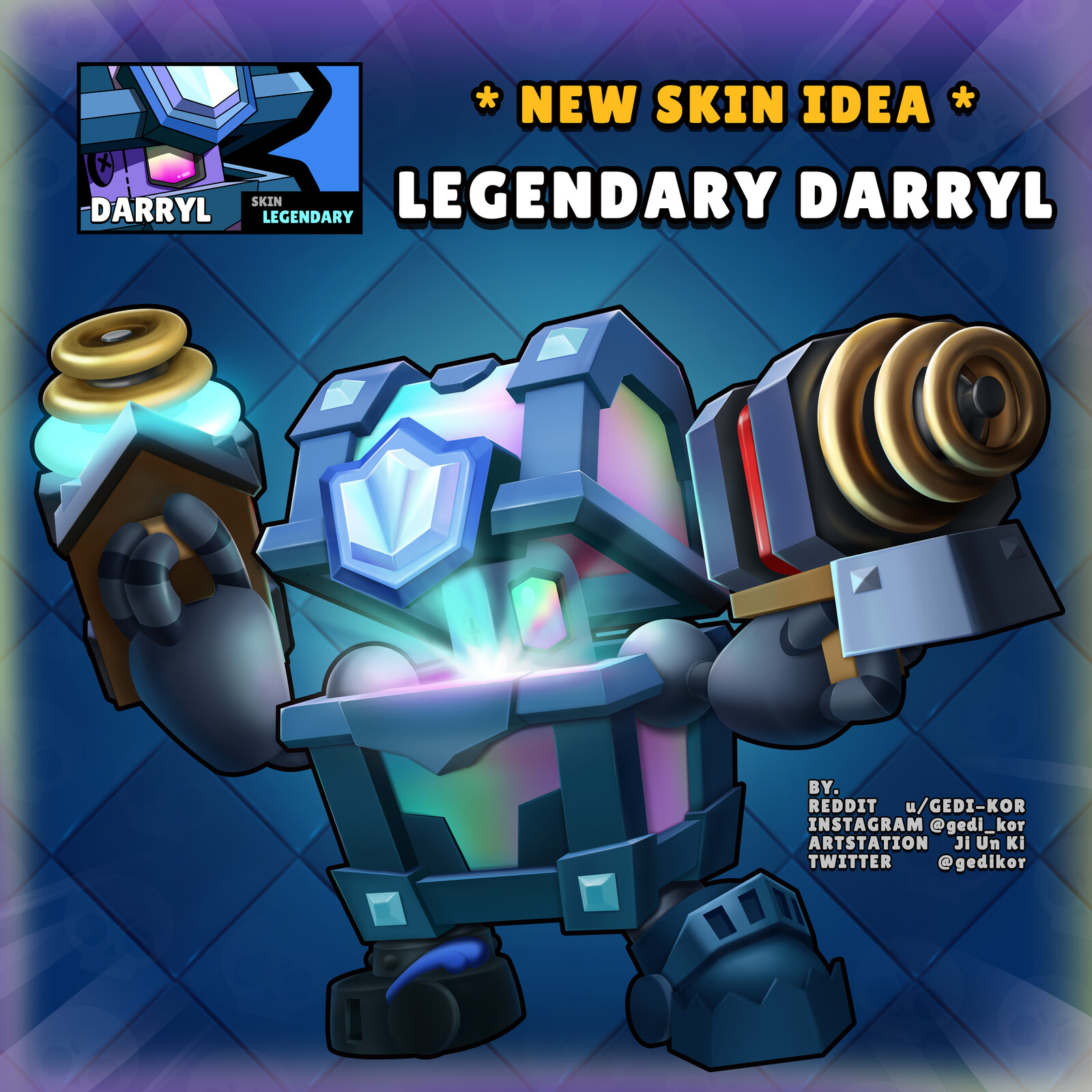 Artstation Brawl Stars Fanart Skin Design Ji Un Ki