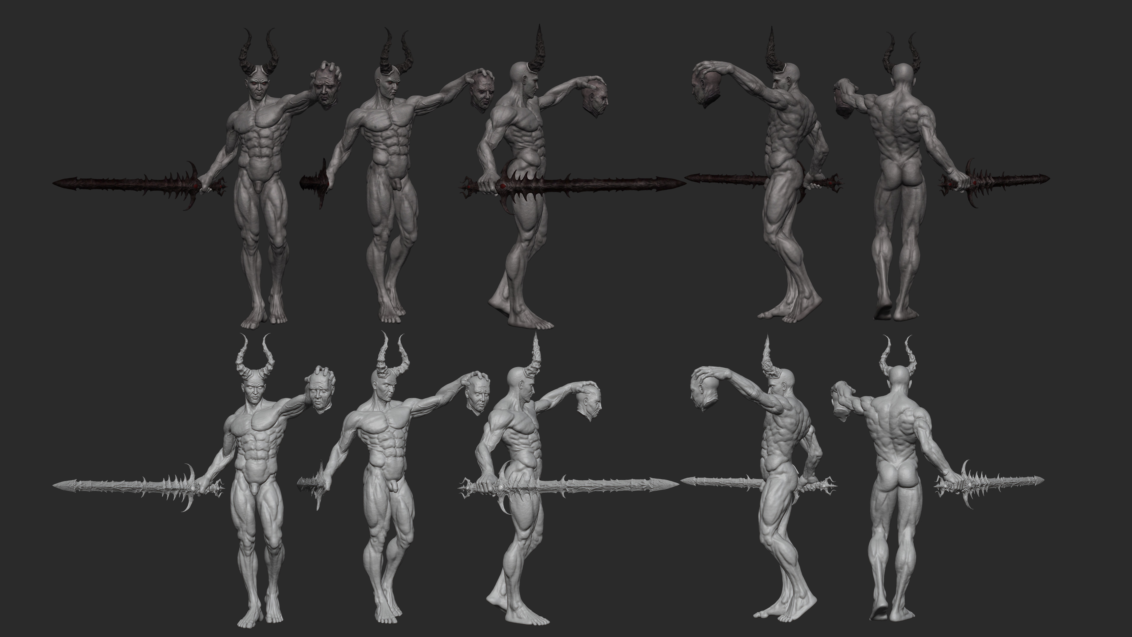 Posed Mesh Turnaround