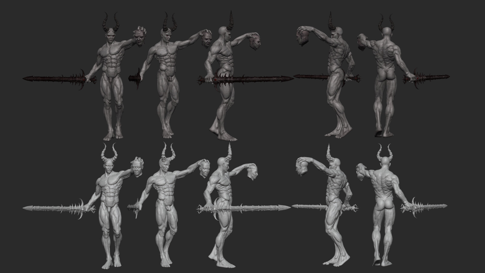 Posed Mesh Turnaround