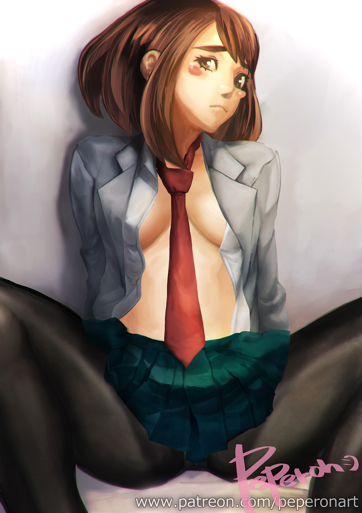 Artstation Myheroacademia Ochako Uraraka Fanart Peperon Art Ochaco uses zero satellites against himiko. ochako uraraka fanart peperon art