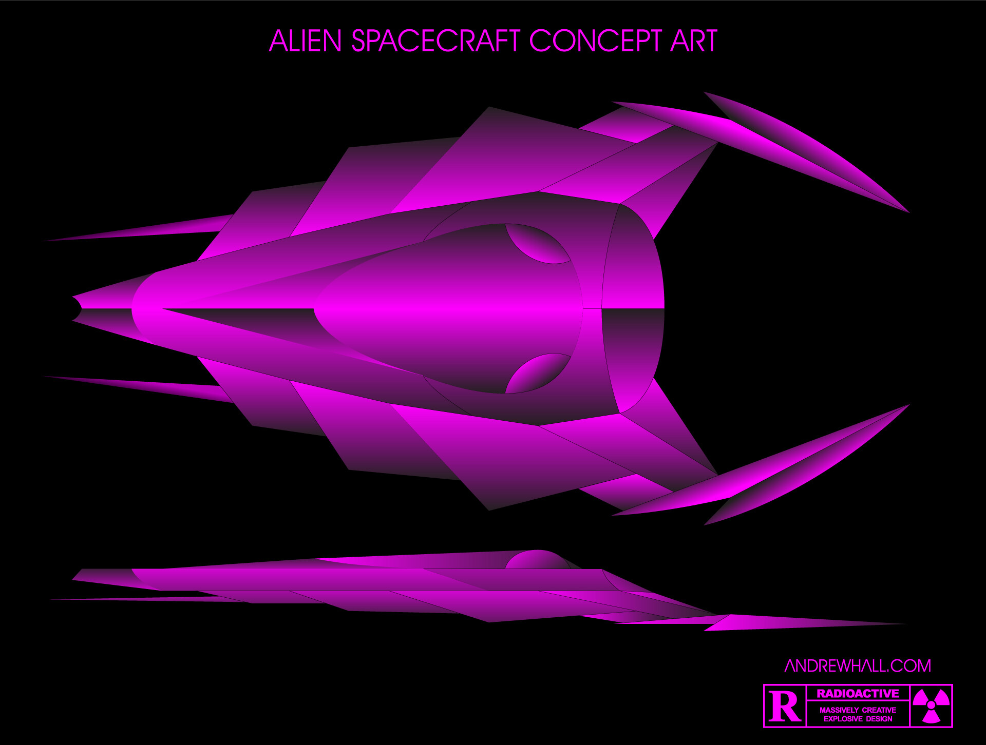 Artstation Alien Spacecraft Concept Art Andrew Hall