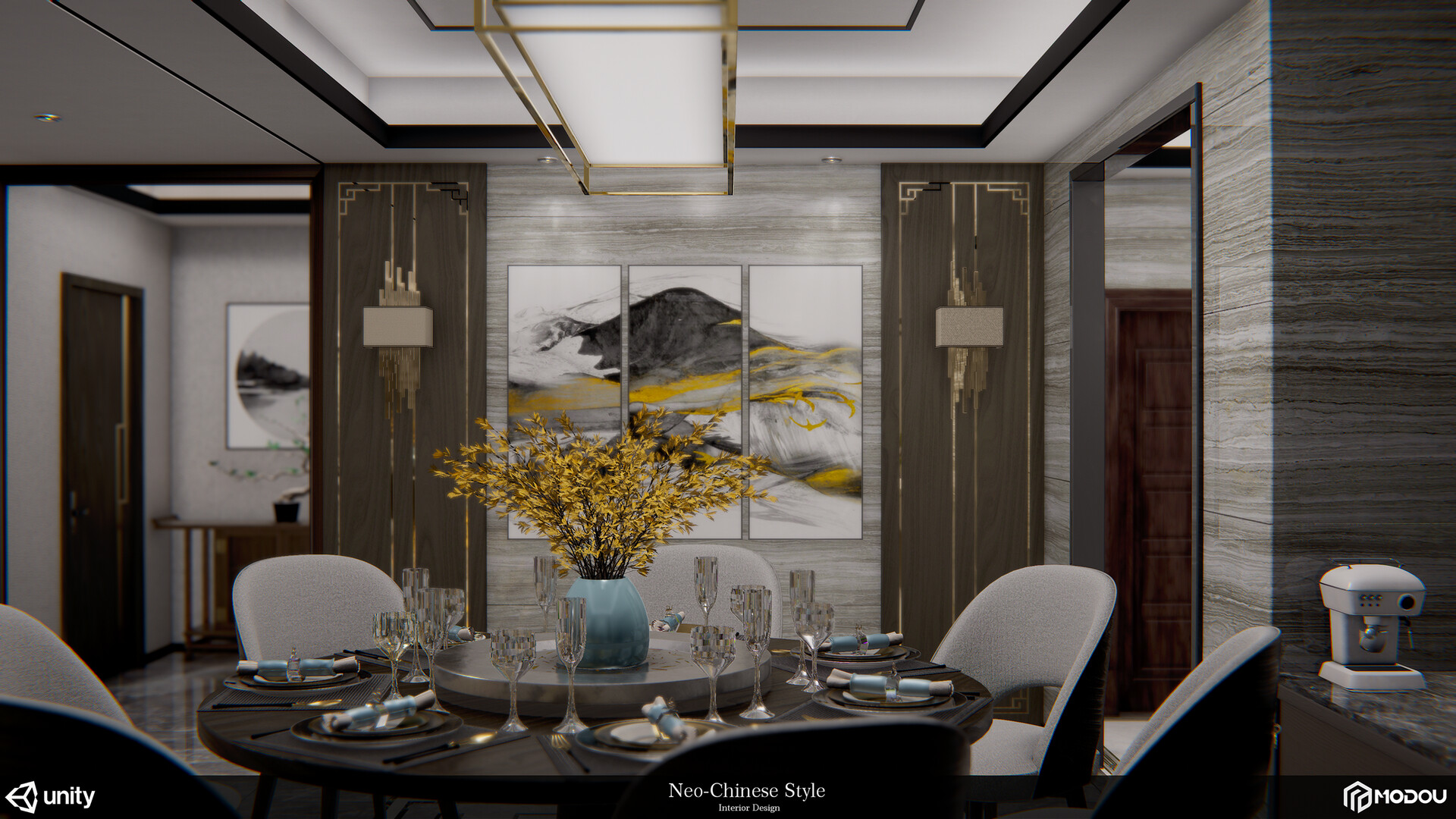 Artstation Neo Chinese Render In Unity Jiantang Dong