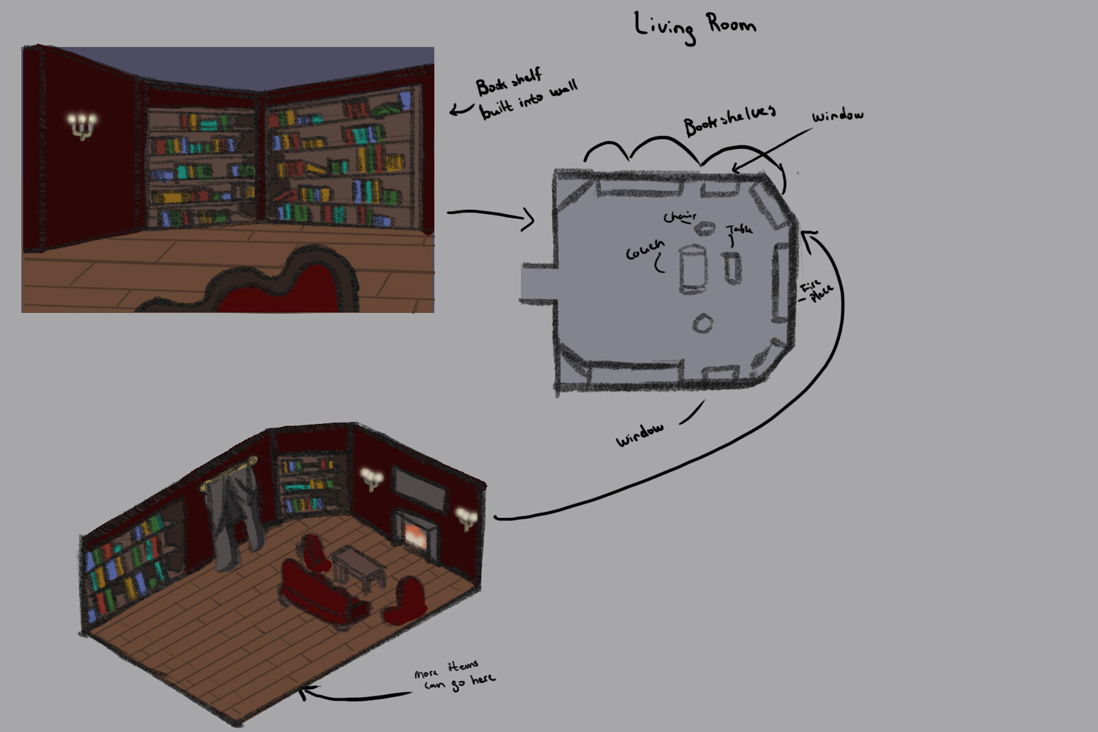Concept Art: Living Room