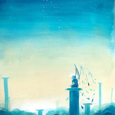 Ramón on X: City of Stars #artwork #sakimori #illustration https