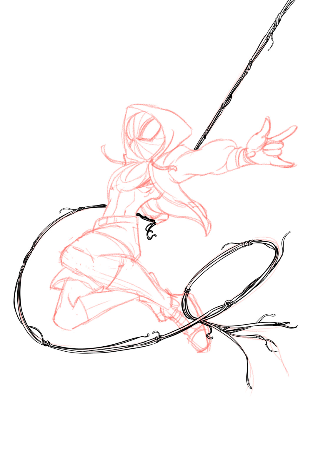 03-Inked the webbing on a separate layer
