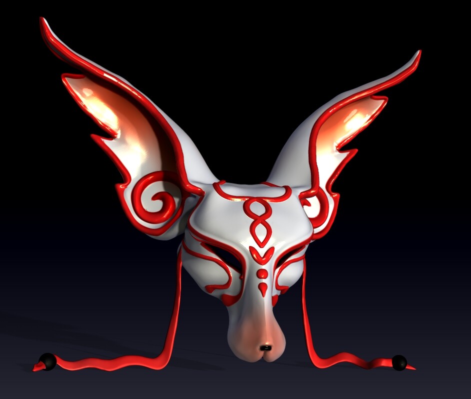 Kabuki Nine-Tails Mask. Legend claims that the kitsune are noted for having as many as nine tails. ... When a kitsune gains its ninth tail, its fur becomes white or gold. These kyūbi no kitsune (九尾の狐, nine-tailed foxes) gain the abilit