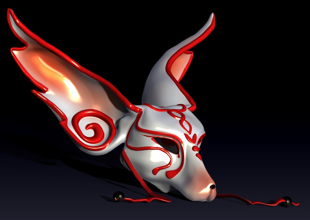  Kabuki Nine-Tails Mask. Legend claims that the kitsune are noted for having as many as nine tails. ... When a kitsune gains its ninth tail, its fur becomes white or gold. These kyūbi no kitsune (九尾の狐, nine-tailed foxes) gain the abilit