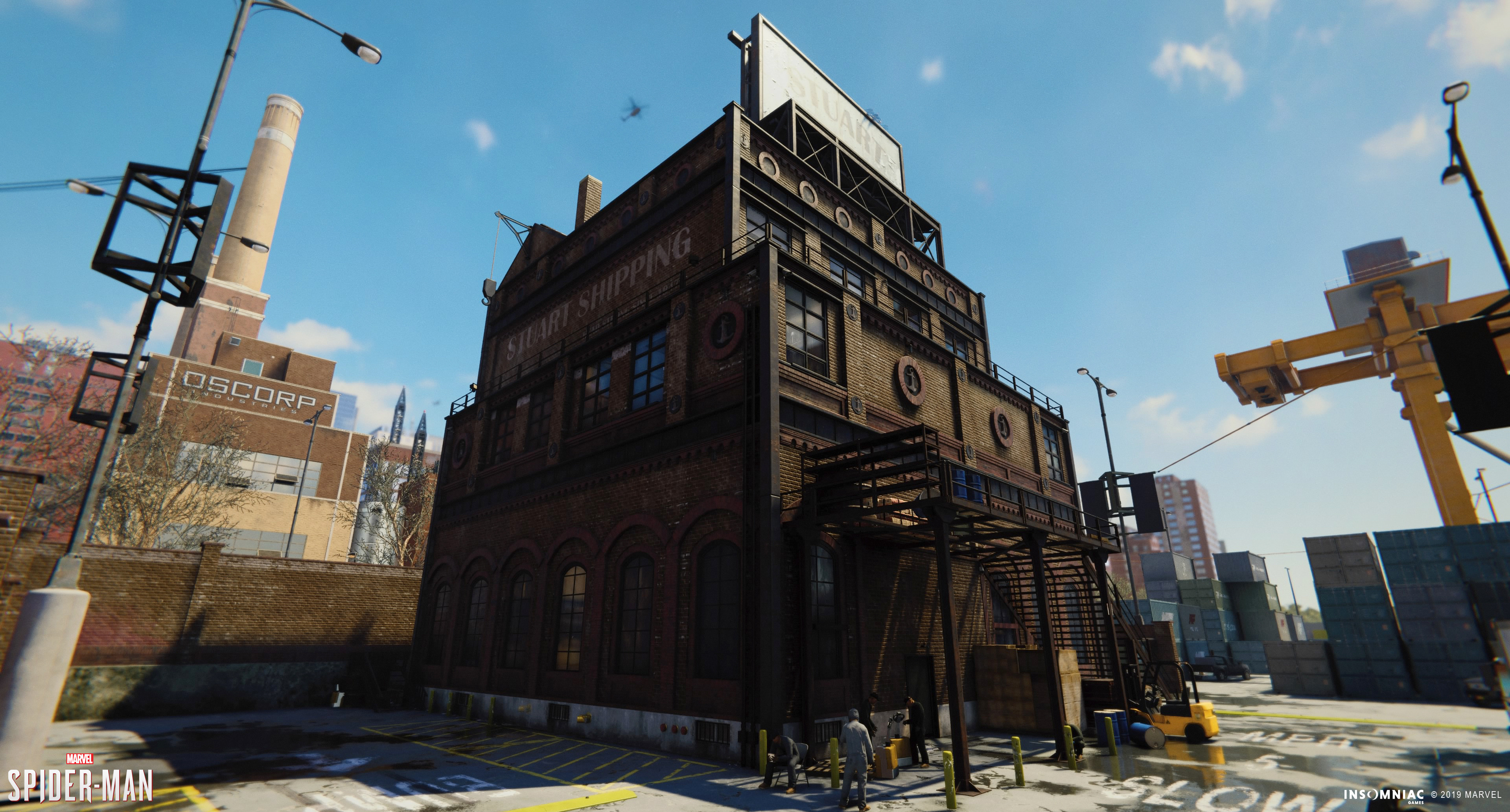 Artstation Marvel S Spider Man Hell S Kitchen Docks Paul Tran