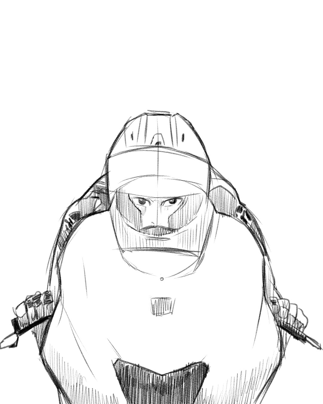 Adleen Haiqal Crank Manga Cover Sketches