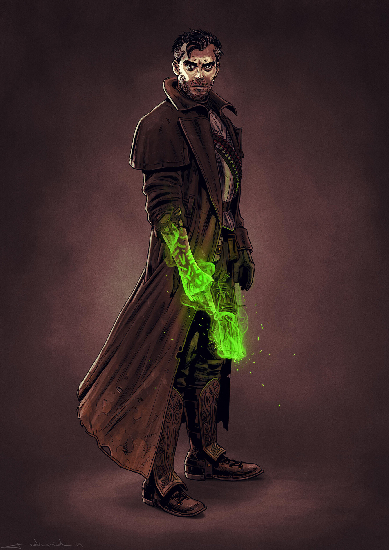 Artstation Dnd Commission Bladepact Warlock James Nathaniel