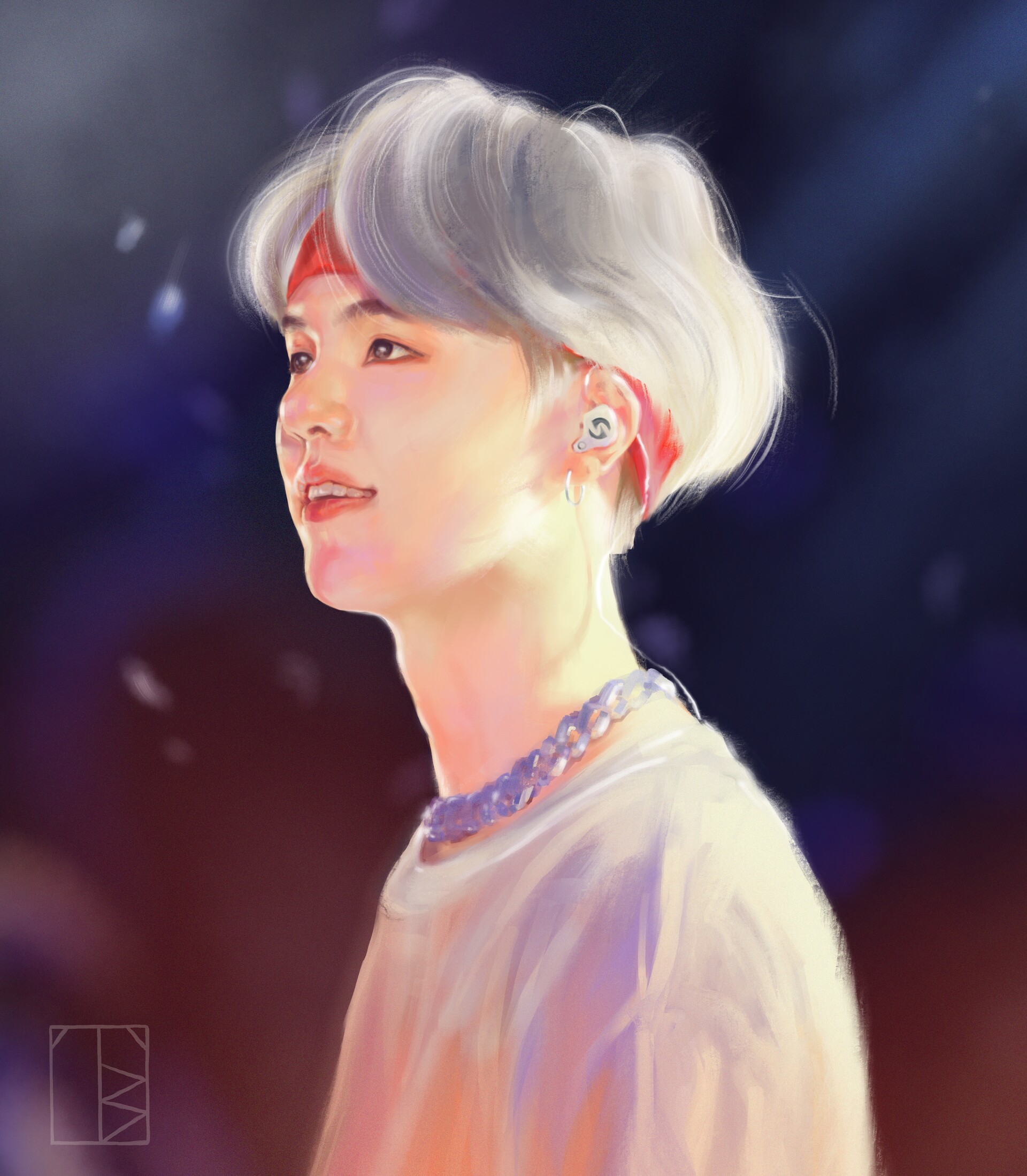ArtStation Yoongi from BTS on concert tour LY
