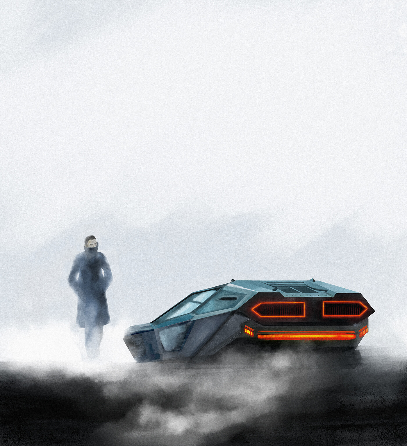 Artstation Study Painting Blade Runner Alejandro Santell