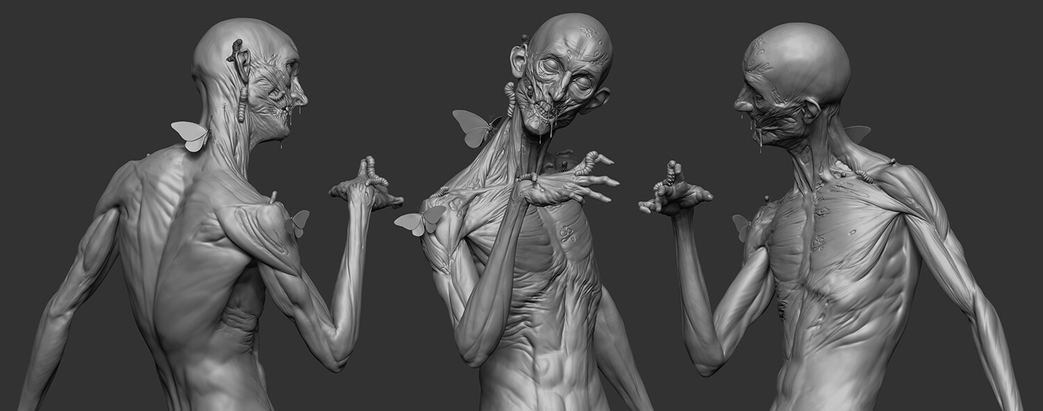 ZBrush model with pose