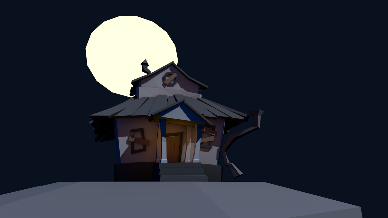 Artstation Spooky Cartoon House Ivan Goponko