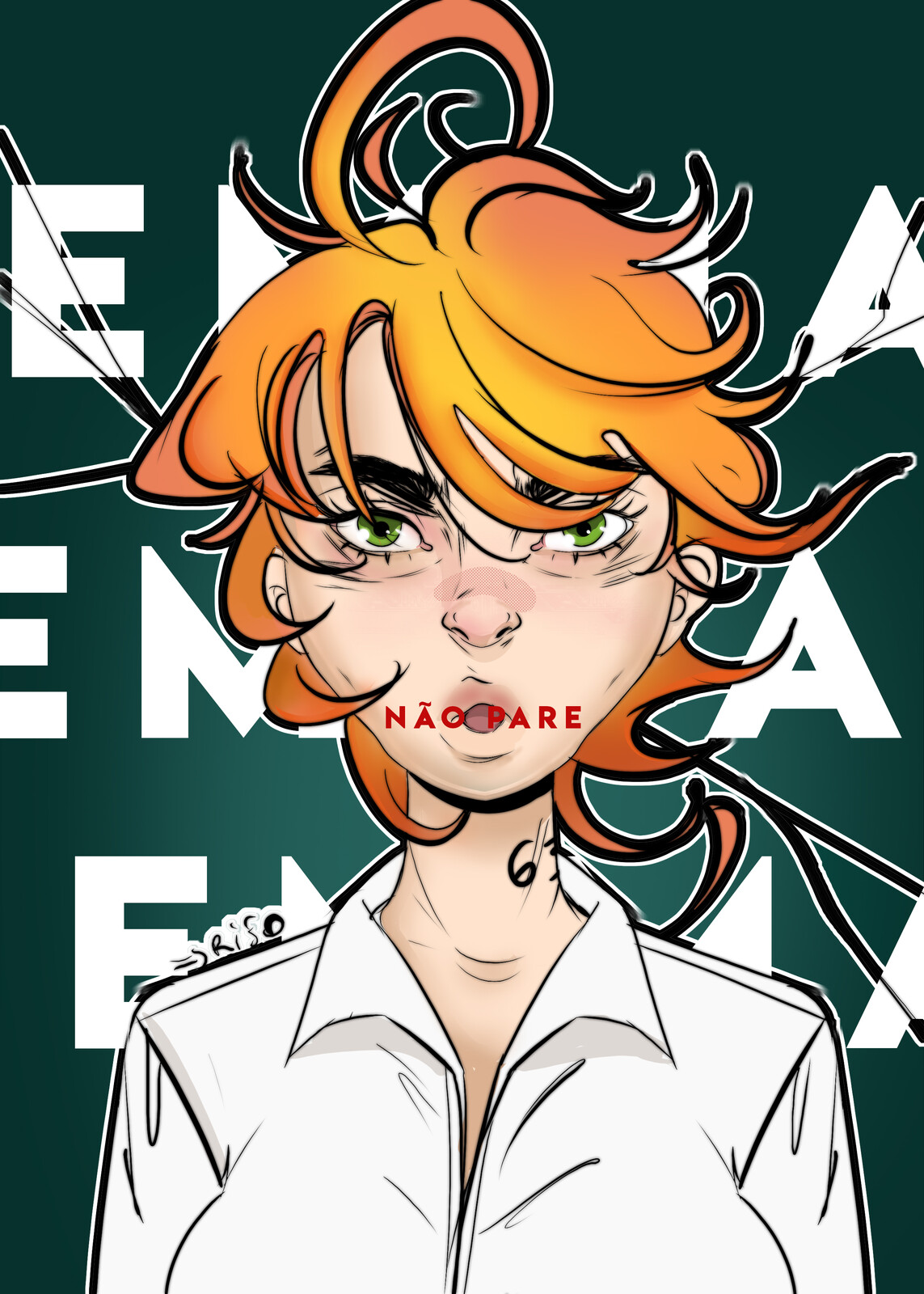 Wallpaper Artstation Emma Yakusoku No Neverland Raira Izabel Oliveira For iPhone