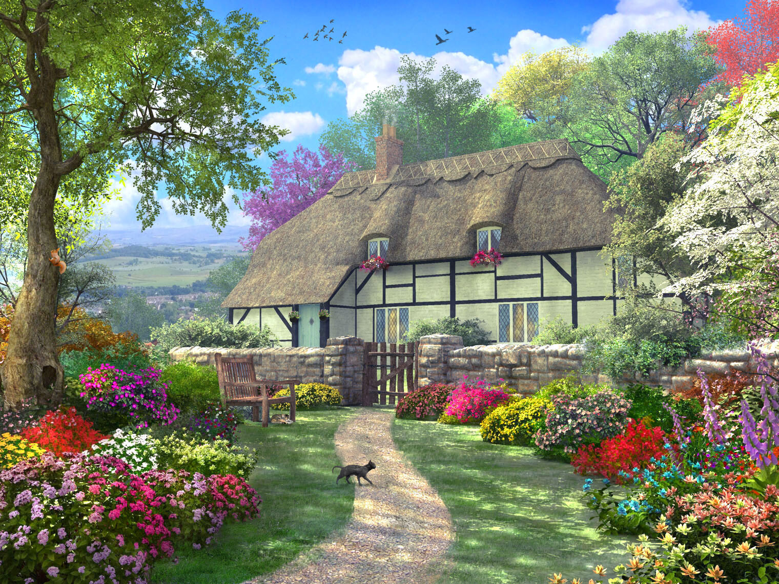 Artstation Dreamy Country Cottage Dominic Davison