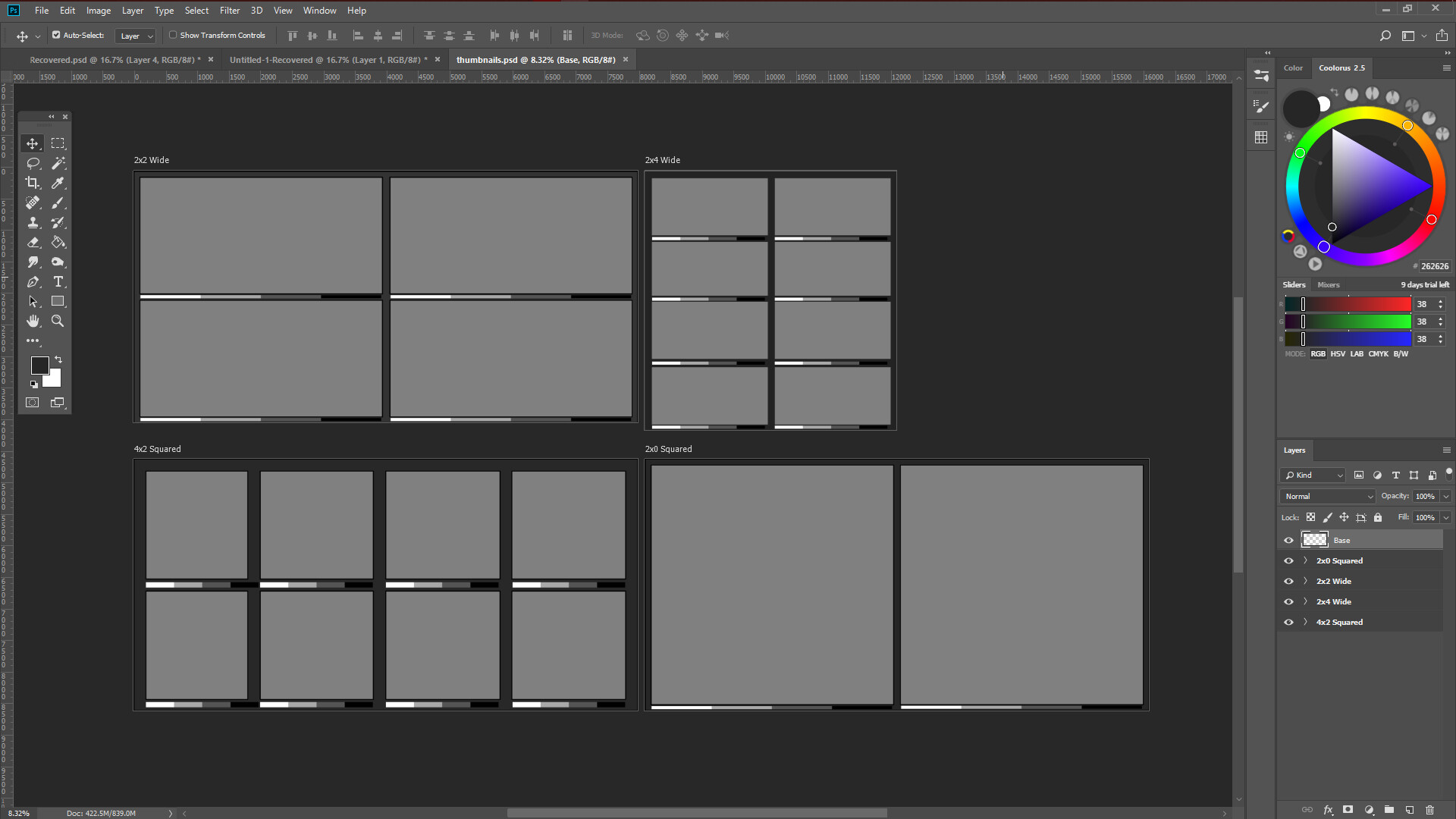 photoshop concept thumbnail template