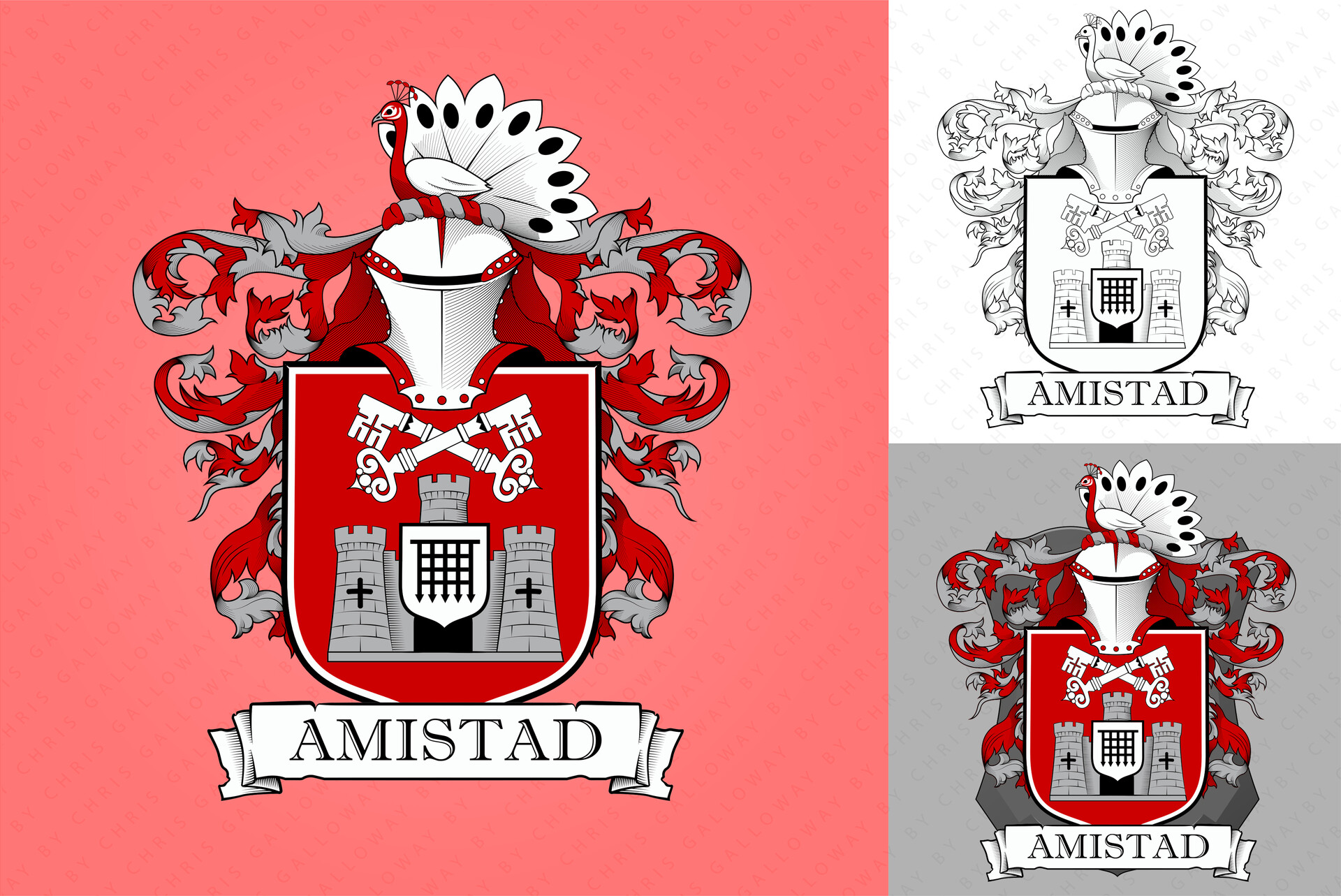 Chris Galloway Coat of Arms/School House Crest