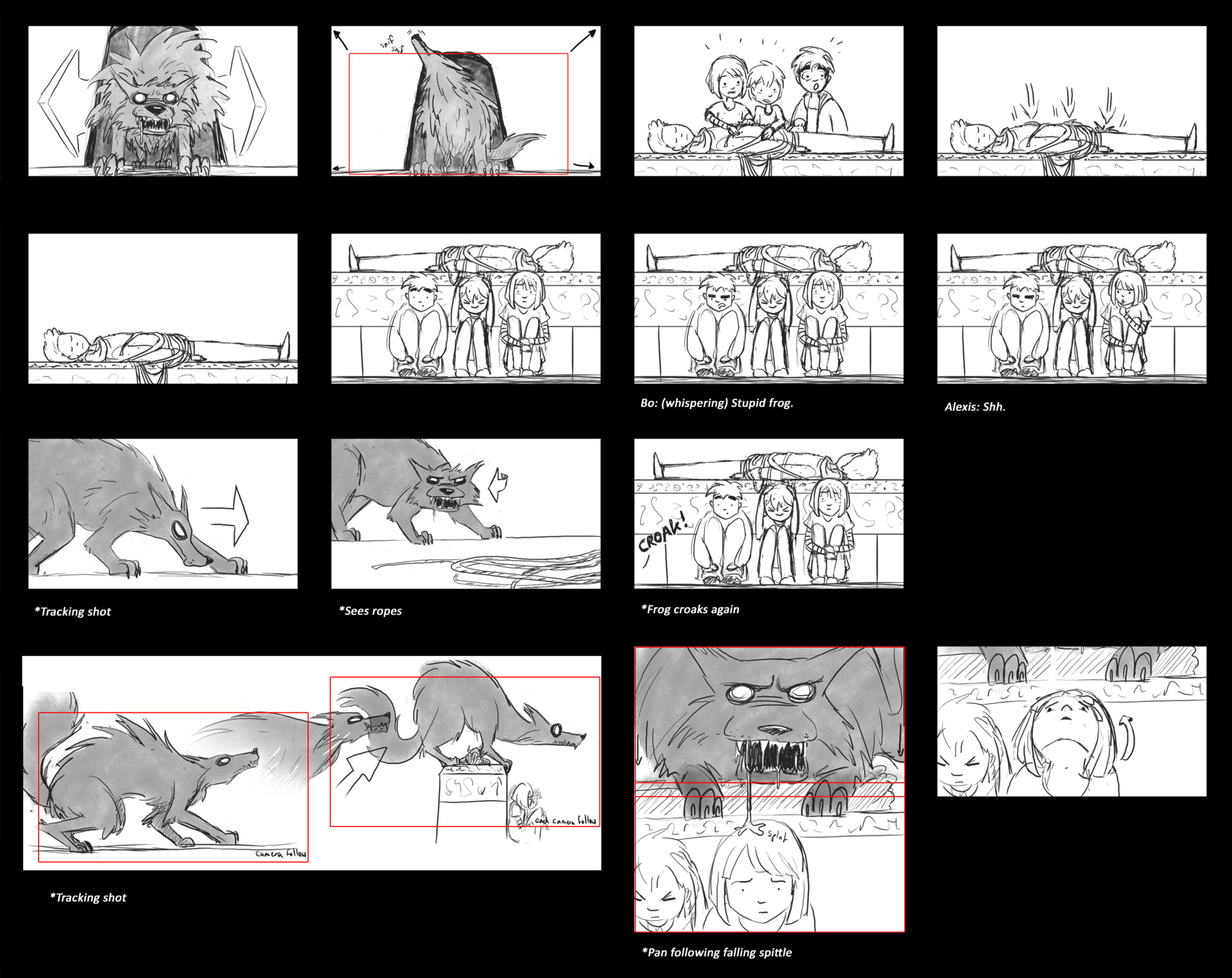 Artstation Loup Garou Storyboard Joanna Siccama