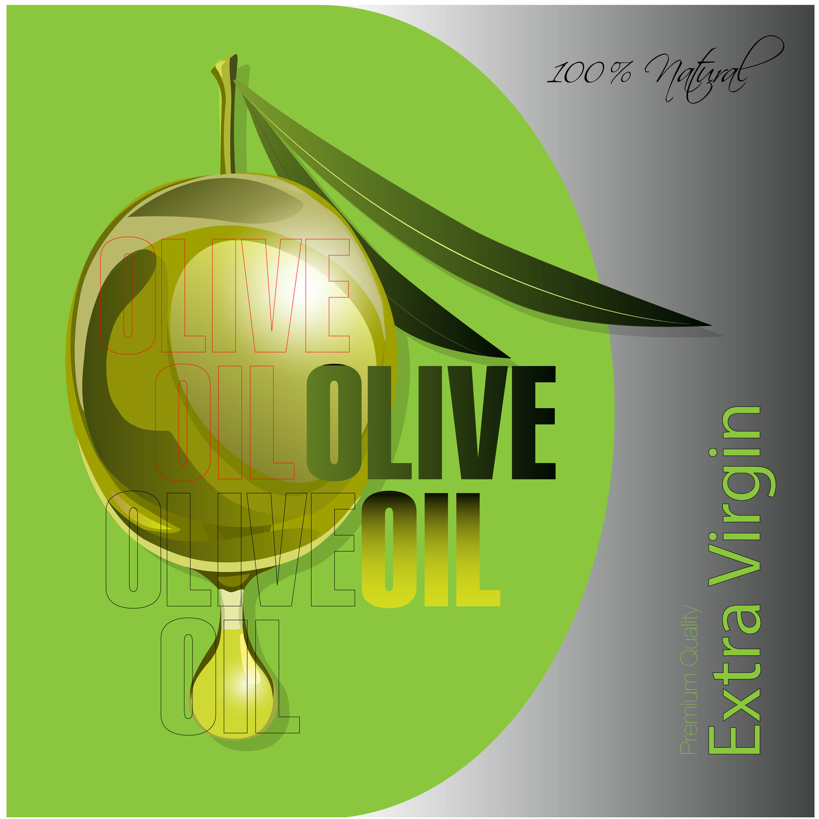OLIVE LABEL VECTOR1