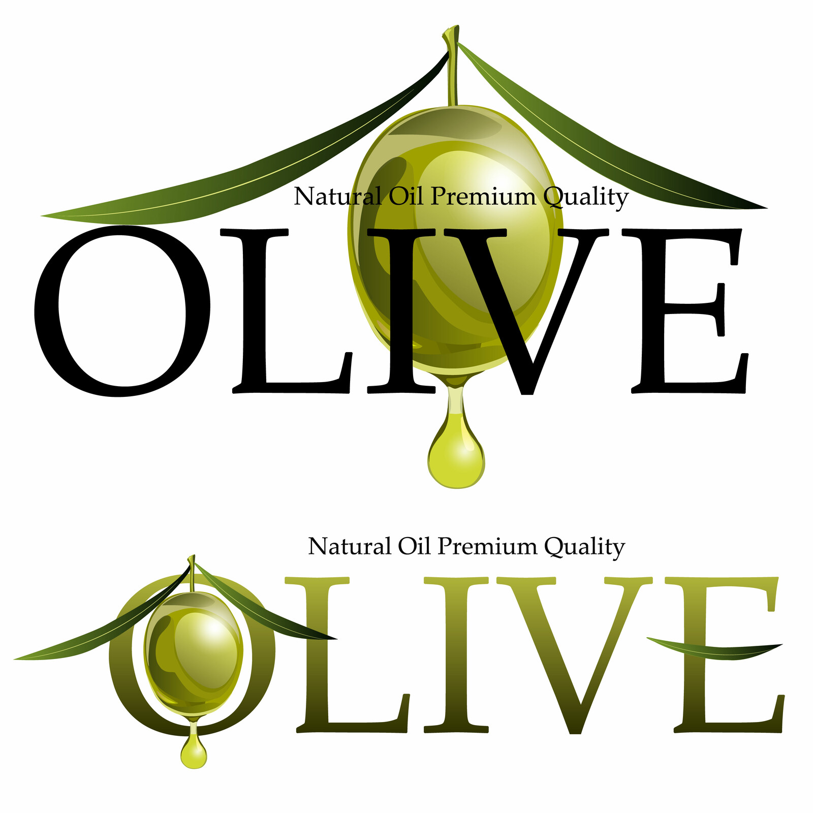 OLIVE LABEL VECTOR 3