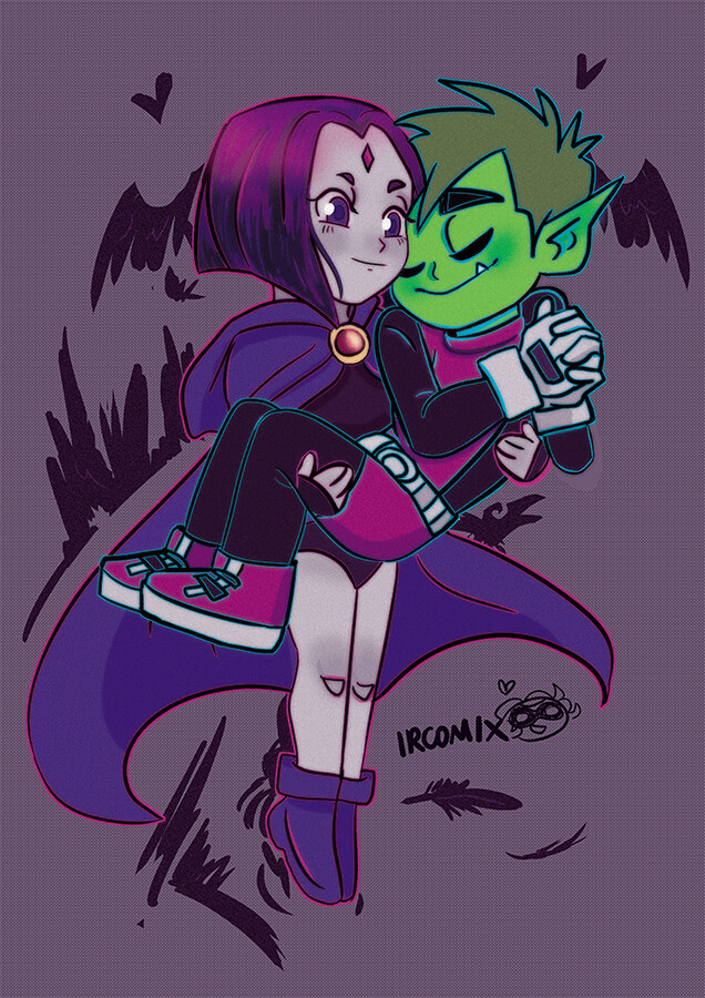Izabelle Regina Raven And Beast Boy
