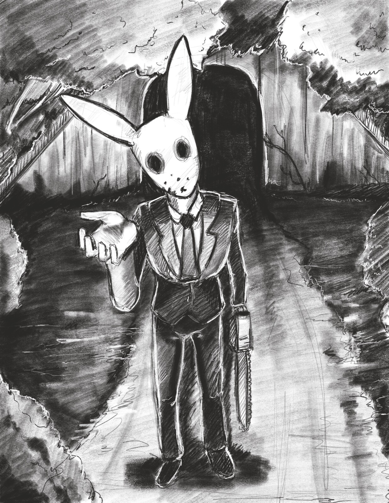 Рисунок незнакомца зайчик