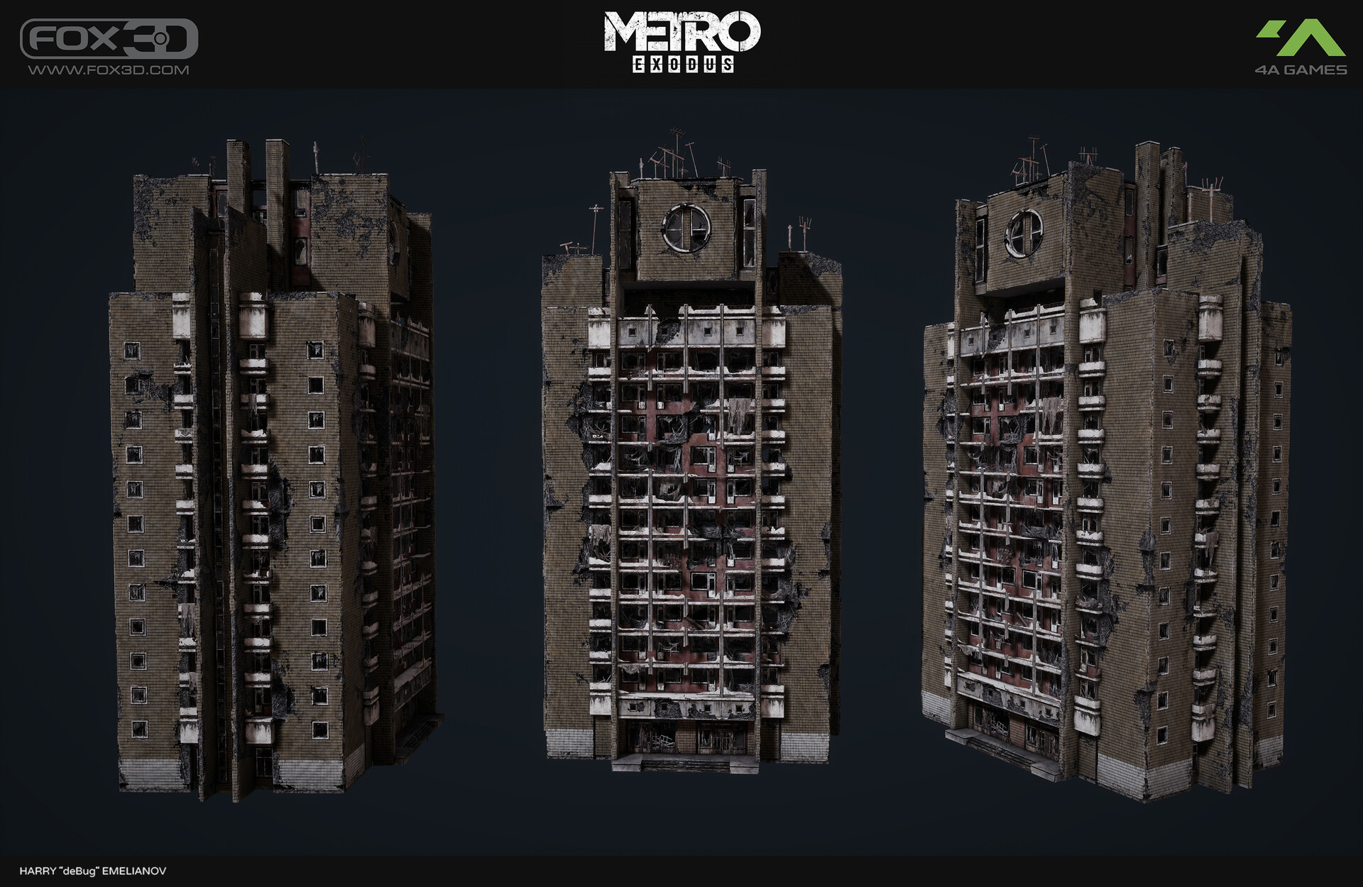 ArtStation - Metro Exodus: Background Buildings
