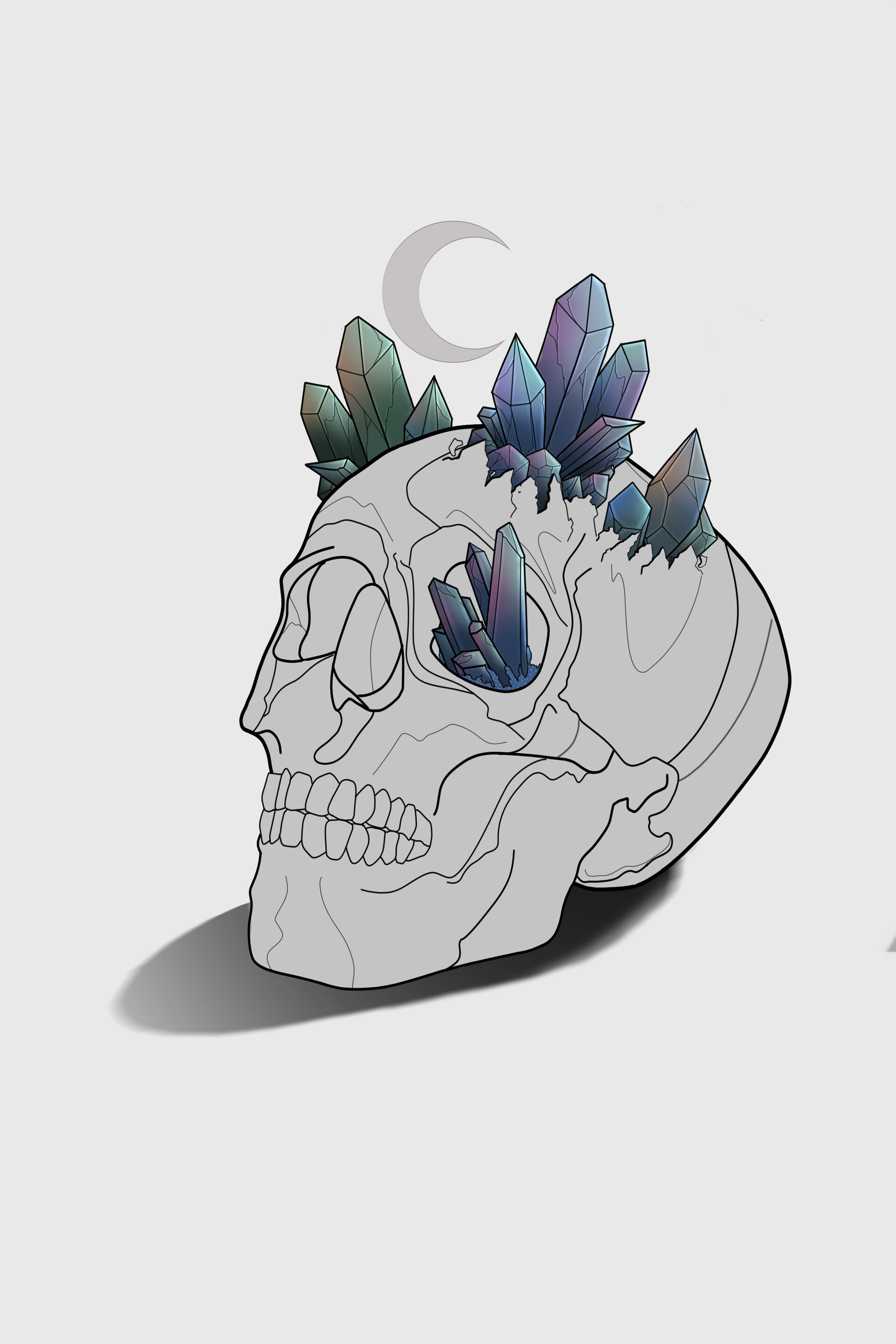 ArtStation Crystal skull