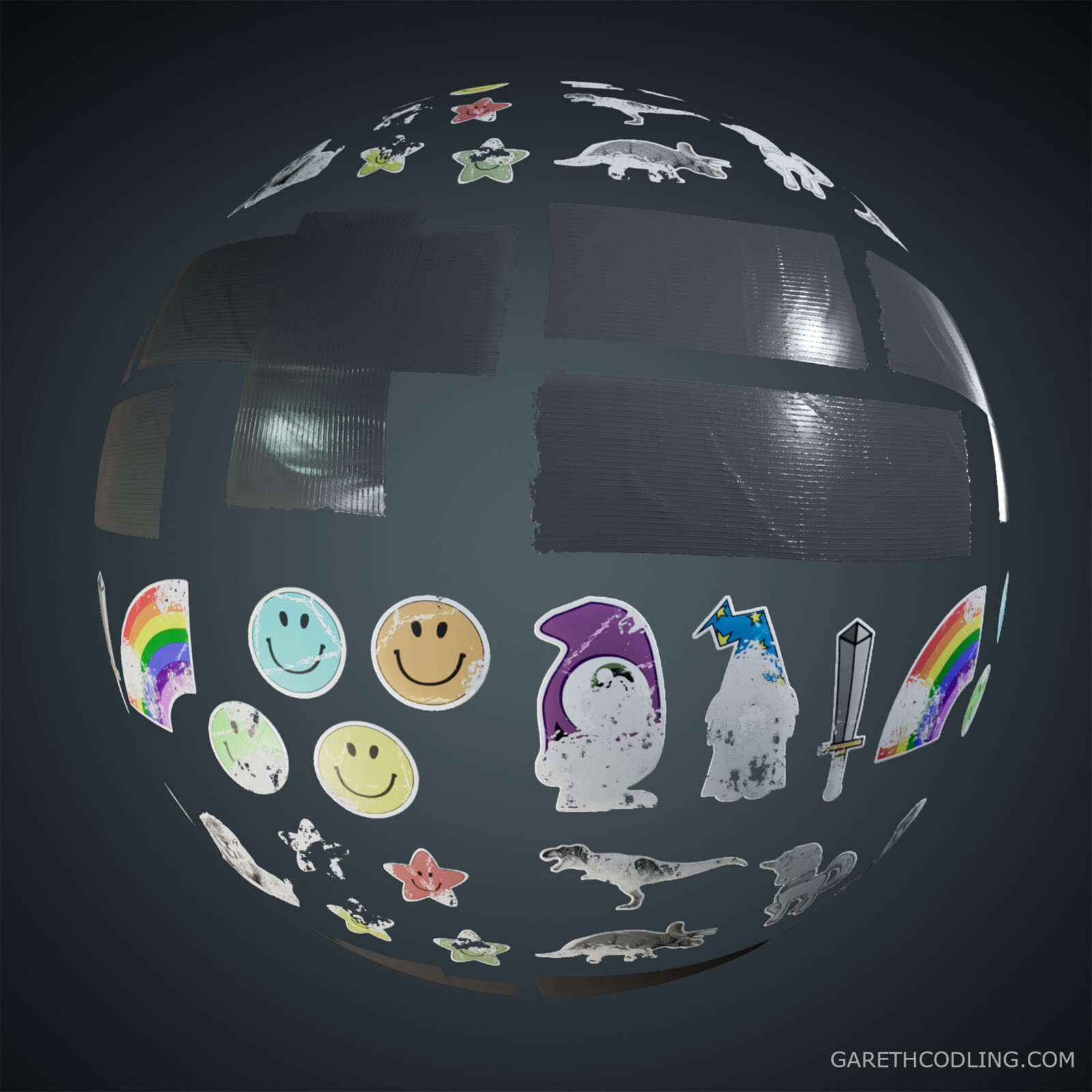 Sticker Material Ball