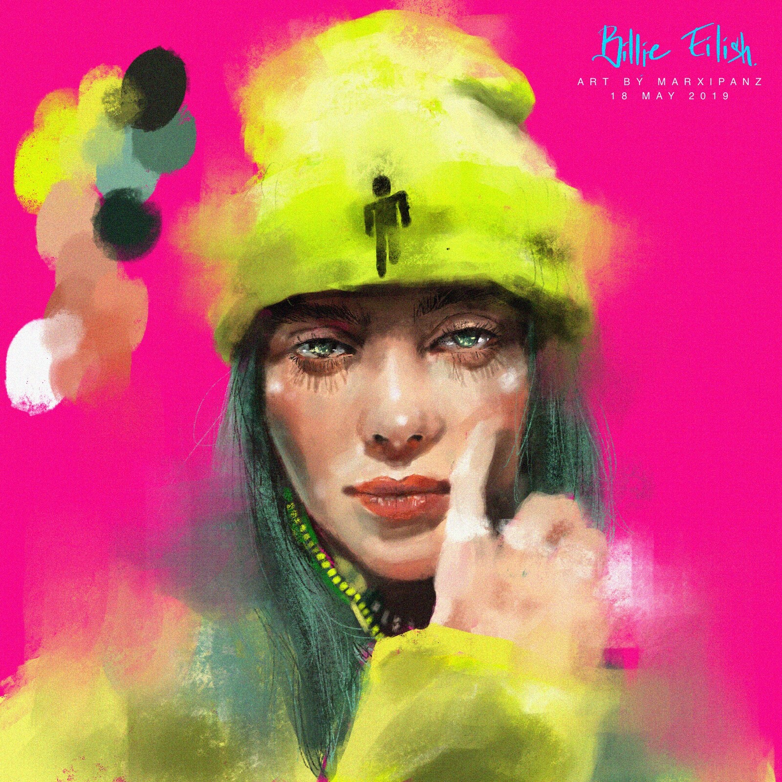 Artstation Billie Eilish Thibeth Supaputanonta