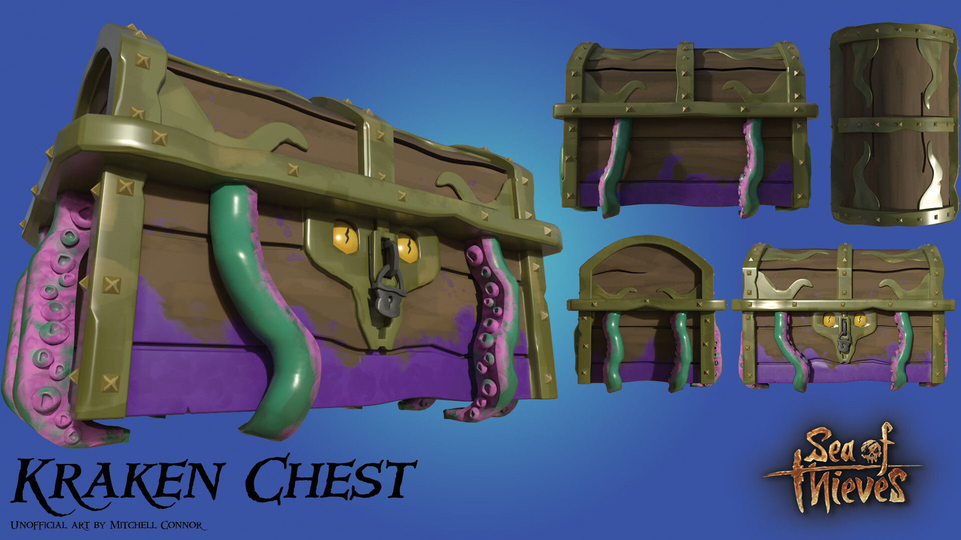 ArtStation Sea of Thieves Kraken Chest